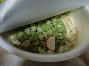 緑の天ぷらうどん