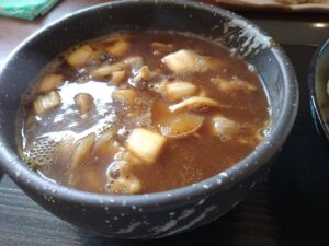 つけ汁カレーうどん