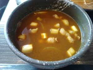 つけ汁カレーうどん