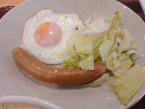 納豆ソーセージエッグ朝食（すき家）