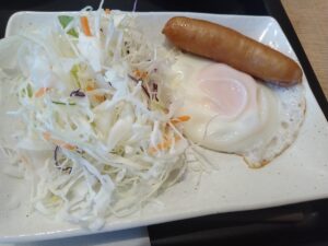 ソーセージエッグ定食