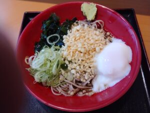 朝そば冷やしたぬきそば（名代富士そば）