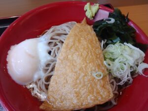 朝そば　冷やしきつねそば