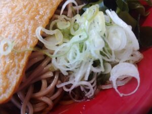 朝そば　冷やしきつねそば