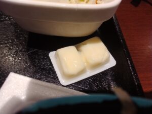 Wハムエッグ納豆定食