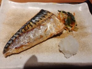 サバ塩焼朝食（やよい軒）