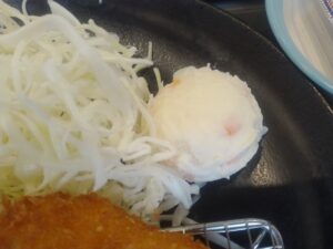 特朝ささみかつ＆コロッケ定食（松のや）