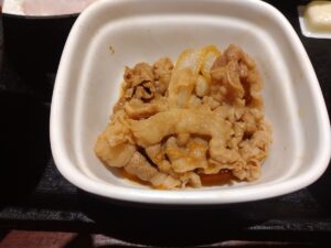 Wハムエッグ牛小鉢定食（吉野家）