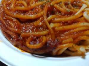 spa王喫茶店のミートソース大盛り（日清）