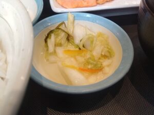 炙り焼鮭朝定食（松屋）