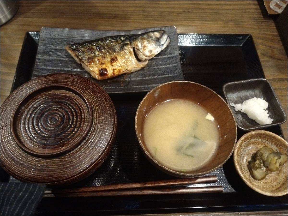 朝さば文化干し定食