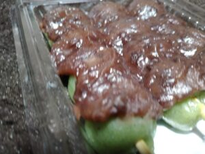 つぶあんよもぎだんご