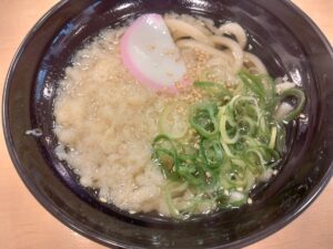 平日限定ランチたぬきうどん