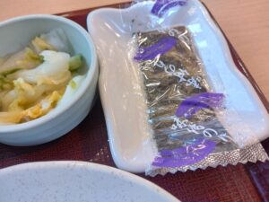 銀鮭鶏小鉢朝食