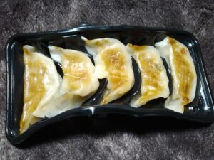 レンジで焼目付き餃子