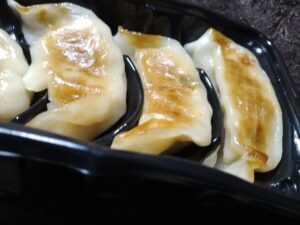 レンジで焼目付き餃子