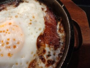 朝ぶたばら目玉定食